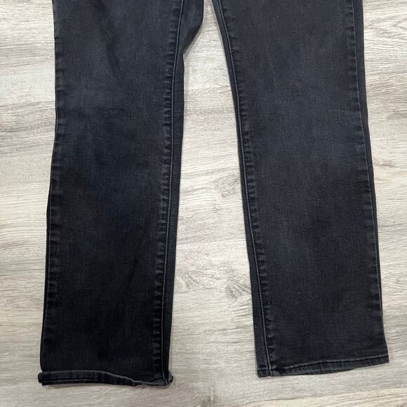 Levi's Women's‎ Straight Stretch Mid Rise Easy Fit Straight Leg Jeans Black - Picture 5 of 11